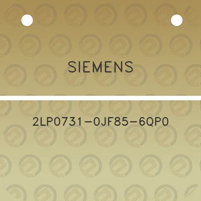 siemens-2lp0731-0jf85-6qp0