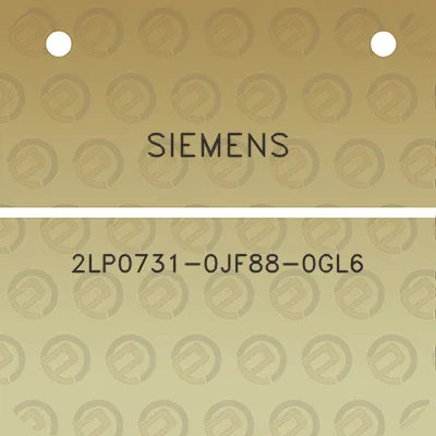 siemens-2lp0731-0jf88-0gl6