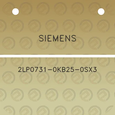 siemens-2lp0731-0kb25-0sx3