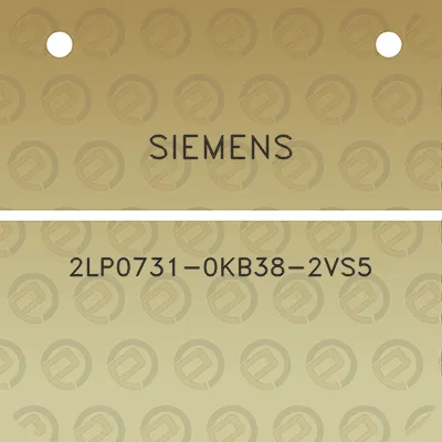 siemens-2lp0731-0kb38-2vs5