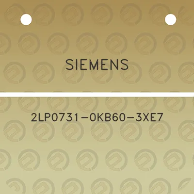 siemens-2lp0731-0kb60-3xe7