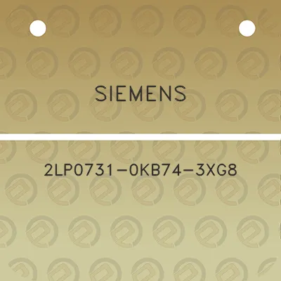 siemens-2lp0731-0kb74-3xg8