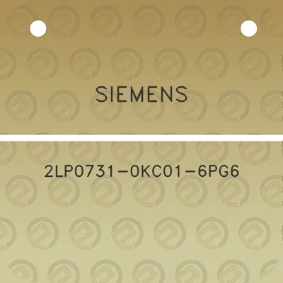 siemens-2lp0731-0kc01-6pg6