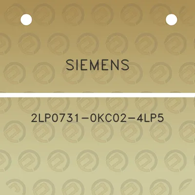 siemens-2lp0731-0kc02-4lp5