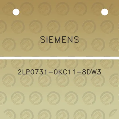 siemens-2lp0731-0kc11-8dw3