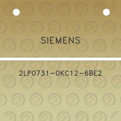 siemens-2lp0731-0kc12-6be2