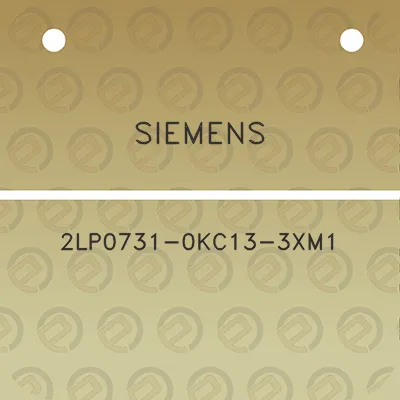 siemens-2lp0731-0kc13-3xm1