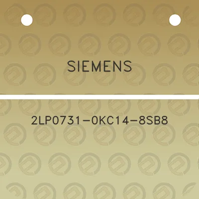 siemens-2lp0731-0kc14-8sb8