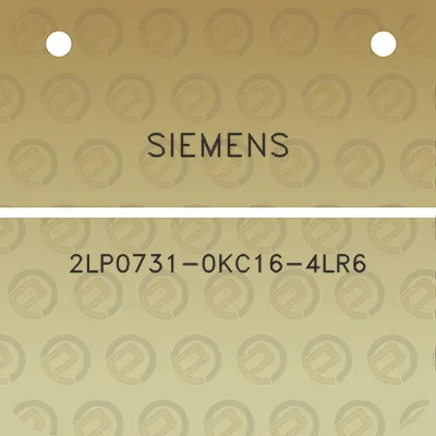 siemens-2lp0731-0kc16-4lr6