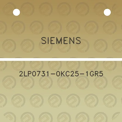 siemens-2lp0731-0kc25-1gr5