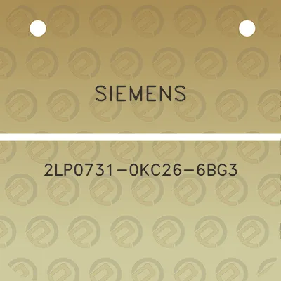 siemens-2lp0731-0kc26-6bg3