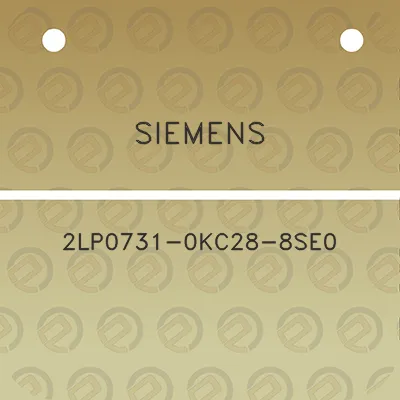 siemens-2lp0731-0kc28-8se0