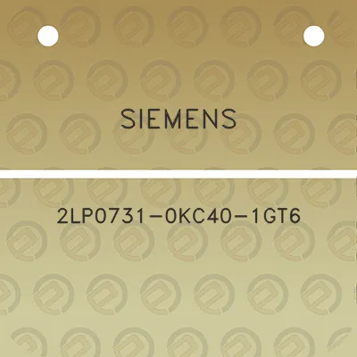 siemens-2lp0731-0kc40-1gt6