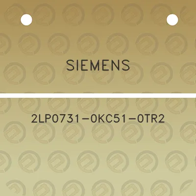 siemens-2lp0731-0kc51-0tr2