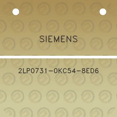 siemens-2lp0731-0kc54-8ed6