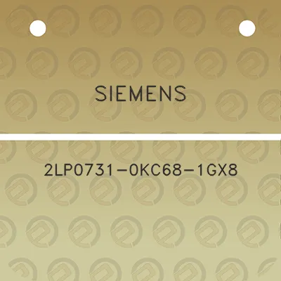 siemens-2lp0731-0kc68-1gx8