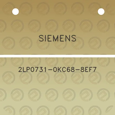 siemens-2lp0731-0kc68-8ef7