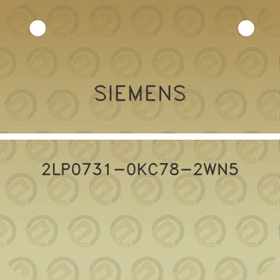 siemens-2lp0731-0kc78-2wn5