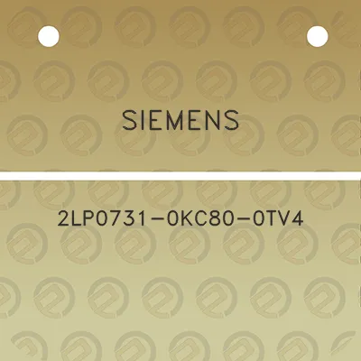 siemens-2lp0731-0kc80-0tv4