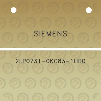 siemens-2lp0731-0kc83-1hb0