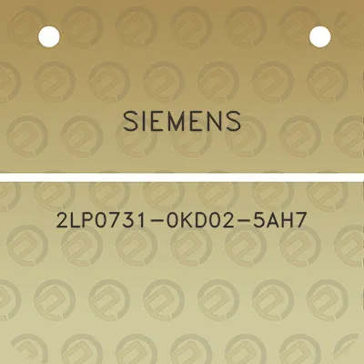 siemens-2lp0731-0kd02-5ah7