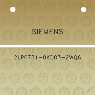 siemens-2lp0731-0kd03-2wq6