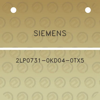 siemens-2lp0731-0kd04-0tx5