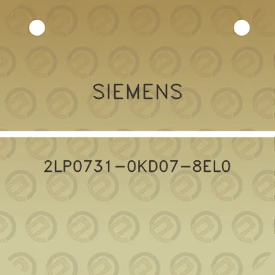 siemens-2lp0731-0kd07-8el0