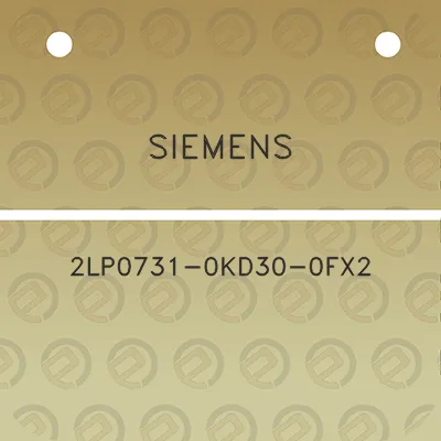 siemens-2lp0731-0kd30-0fx2