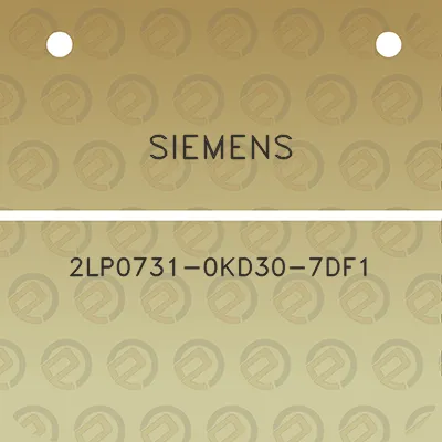 siemens-2lp0731-0kd30-7df1