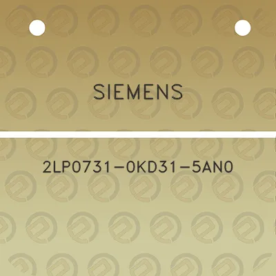 siemens-2lp0731-0kd31-5an0