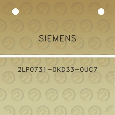 siemens-2lp0731-0kd33-0uc7