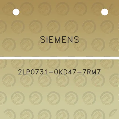 siemens-2lp0731-0kd47-7rm7