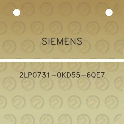 siemens-2lp0731-0kd55-6qe7