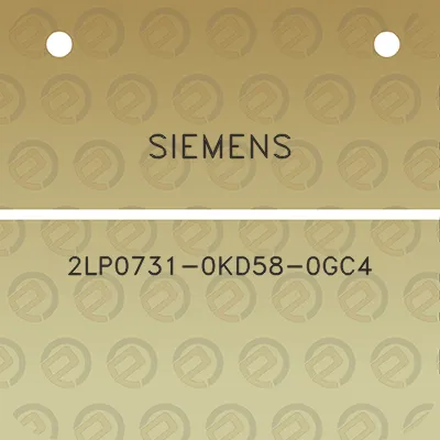 siemens-2lp0731-0kd58-0gc4