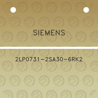 siemens-2lp0731-2sa30-6rk2