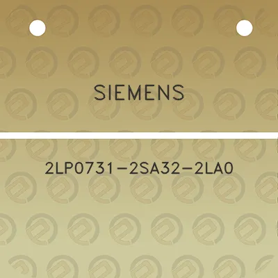 siemens-2lp0731-2sa32-2la0