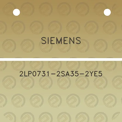 siemens-2lp0731-2sa35-2ye5