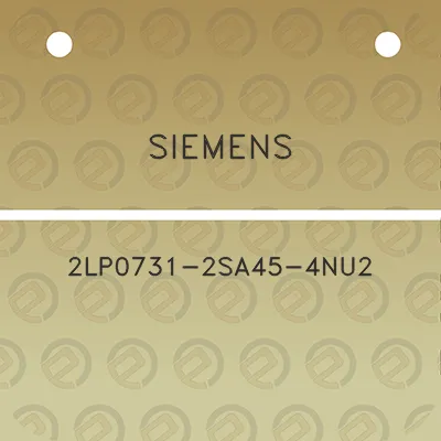 siemens-2lp0731-2sa45-4nu2