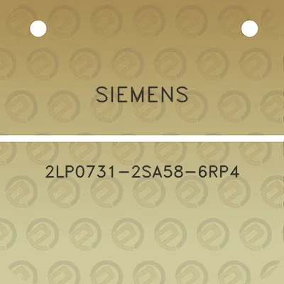 siemens-2lp0731-2sa58-6rp4