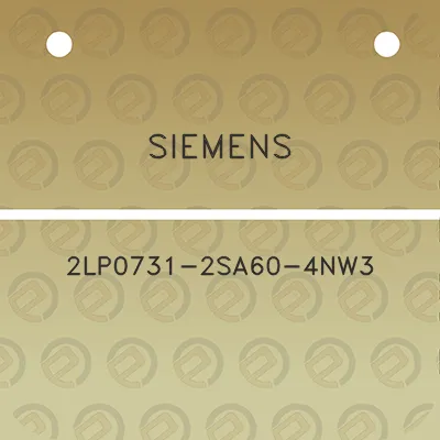 siemens-2lp0731-2sa60-4nw3