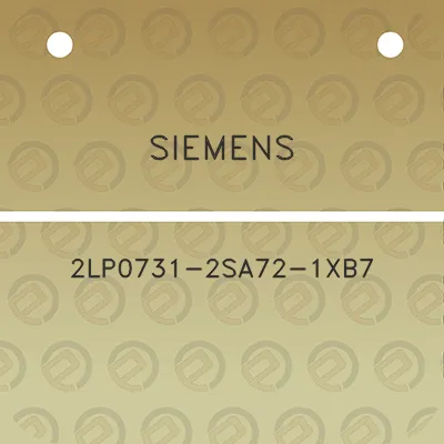 siemens-2lp0731-2sa72-1xb7