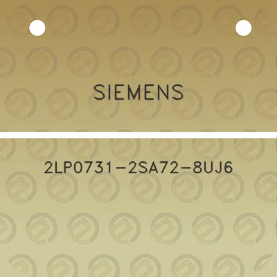 siemens-2lp0731-2sa72-8uj6