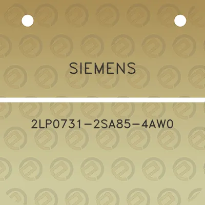 siemens-2lp0731-2sa85-4aw0