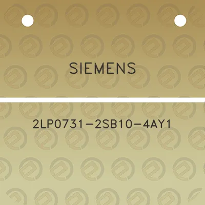 siemens-2lp0731-2sb10-4ay1