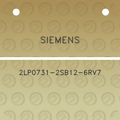 siemens-2lp0731-2sb12-6rv7