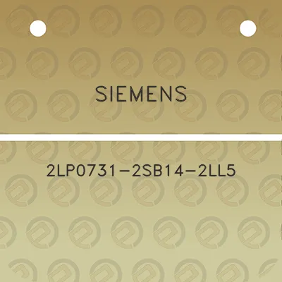 siemens-2lp0731-2sb14-2ll5