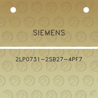 siemens-2lp0731-2sb27-4pf7