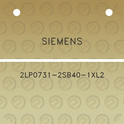 siemens-2lp0731-2sb40-1xl2