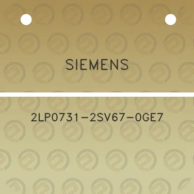 siemens-2lp0731-2sv67-0ge7